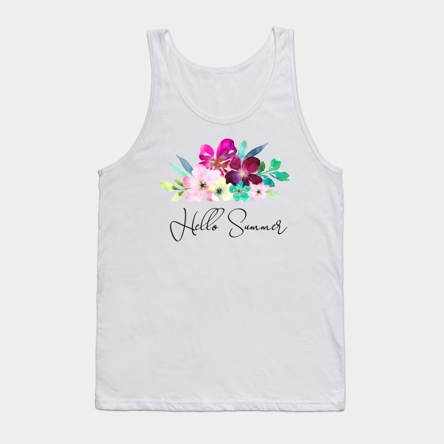 Hello summer design Tank Top by Anines Atelier